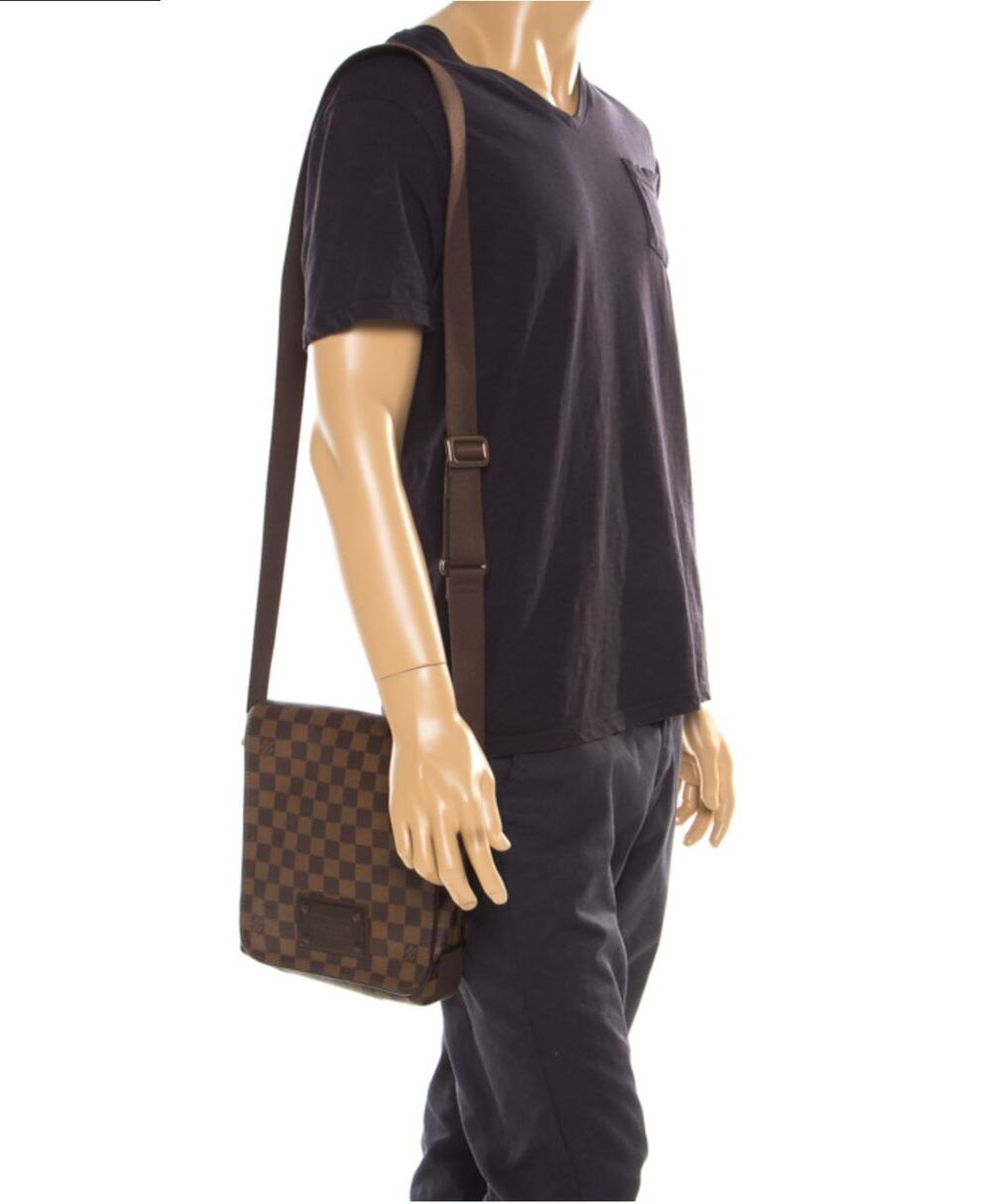 Louis Vuitton Brooklyn PM Damier Ebene Messenger Crossbody Bag Brown Unisex